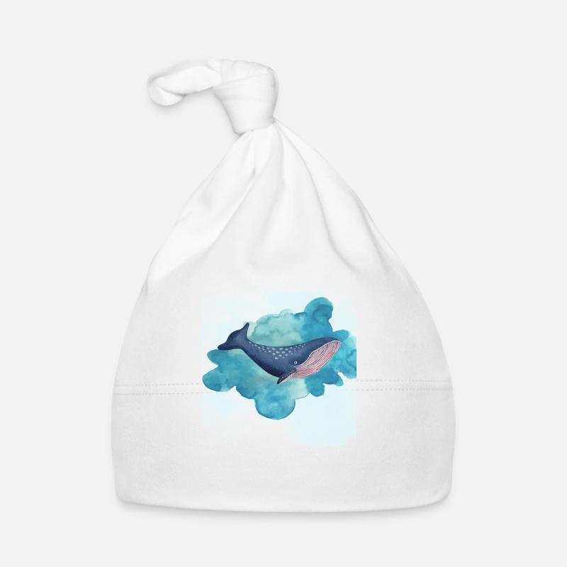 Baleine nage Bonnet bio Bébé