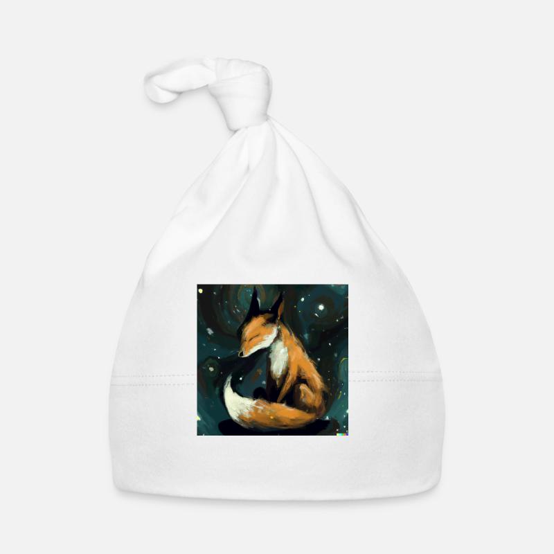 Le renard se repose la nuit Bonnet bio Bébé