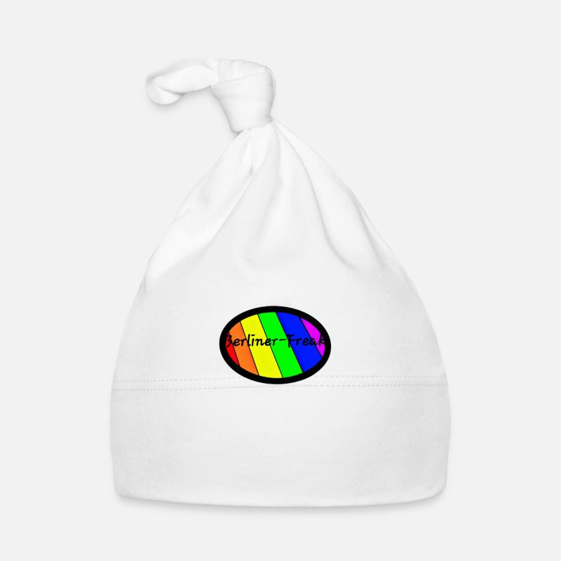 BERLINER-FREAK Logo - Baby Bio-Mütze - Weiß