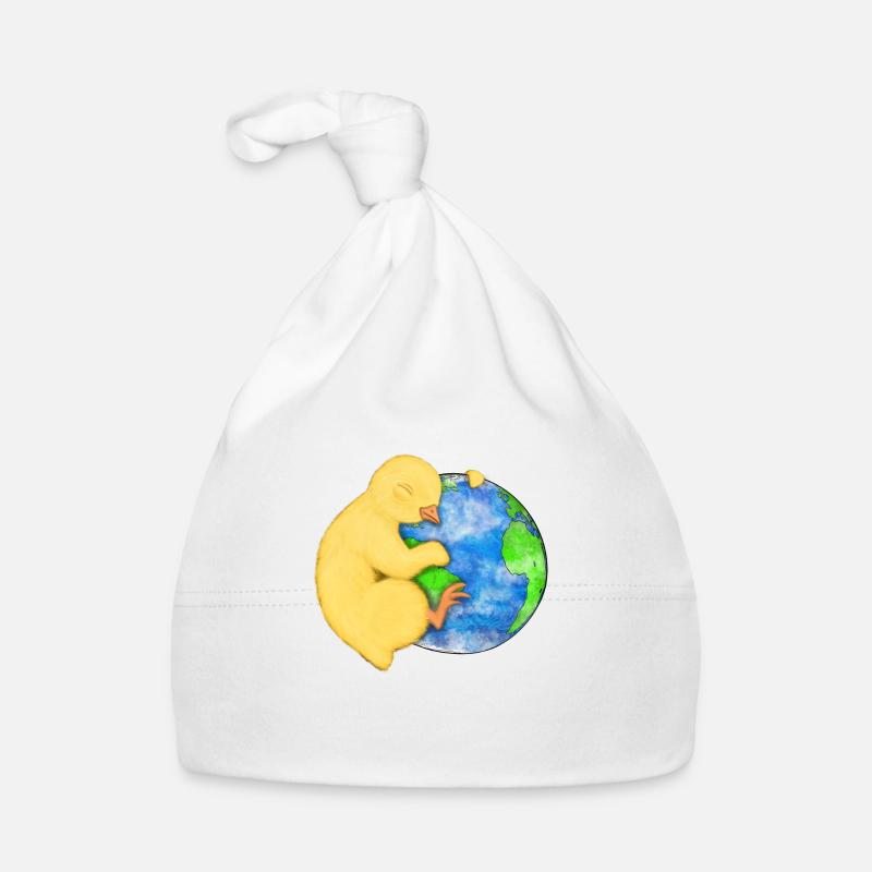 Erde und Huhn Baby Bio-Mütze