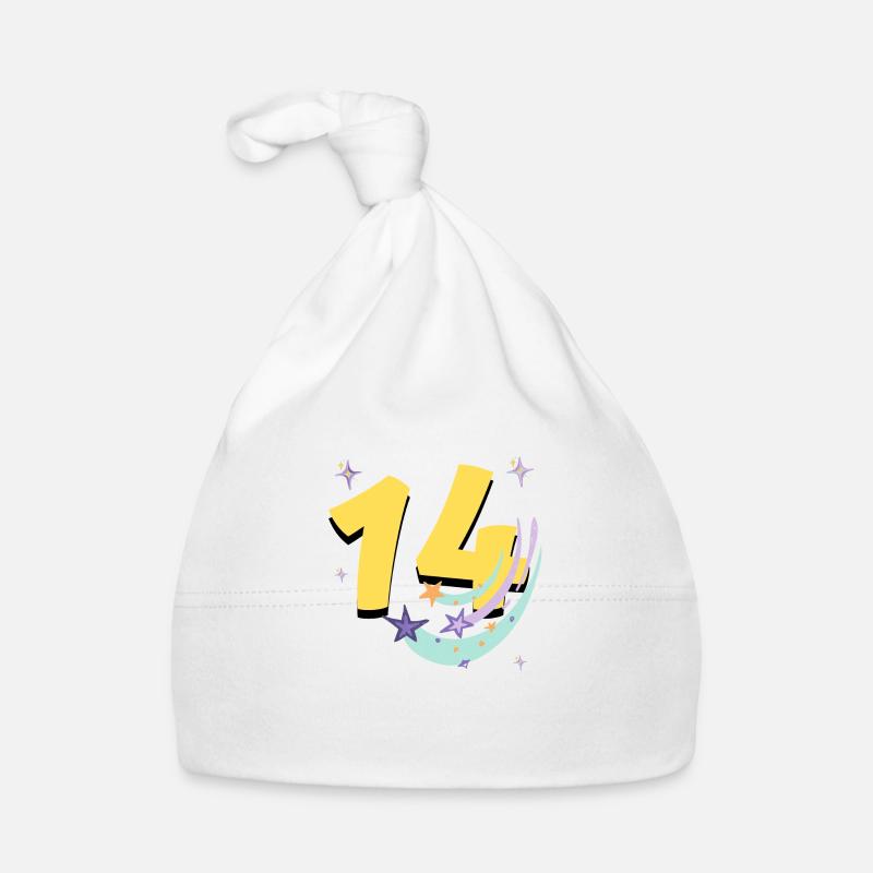 14th Anniversary (14-year gift) Organic Baby Cap