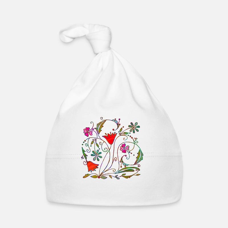 Blumen Baby Bio-Mütze