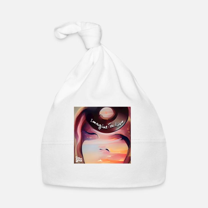 Imagine ton album - Bonnet bio Bébé - blanc