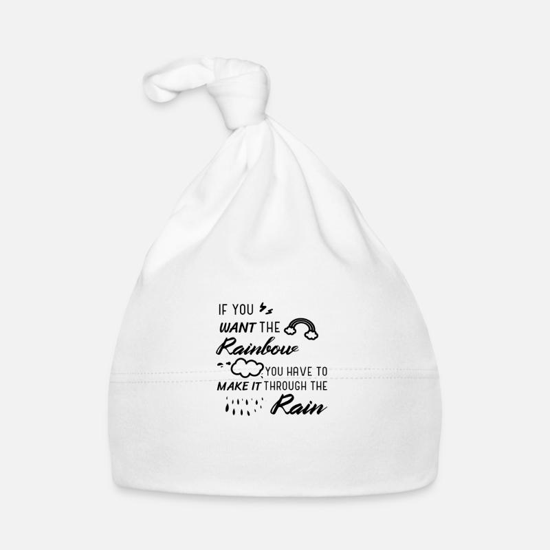 Wenn Sie den Regenbogen wollen... Baby Bio-Mütze