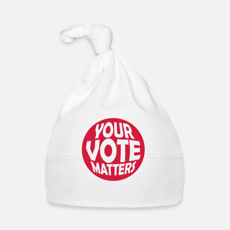 your vote matters quote Organic Baby Cap