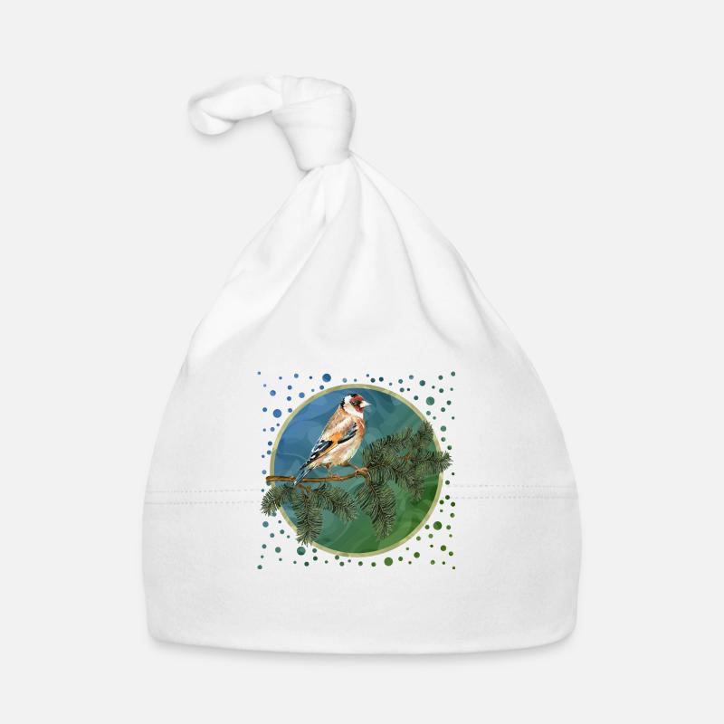 Oiseau coloré Bonnet bio Bébé