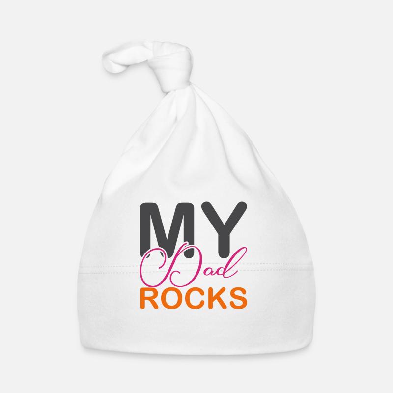 Mon père rocks Bonnet bio Bébé