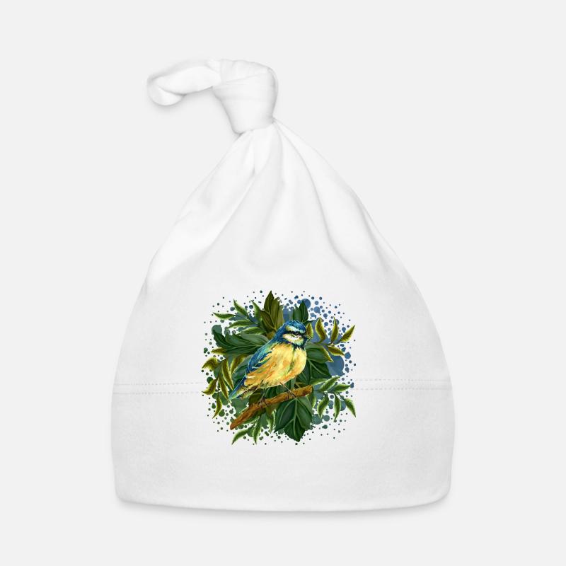Oiseau coloré Bonnet bio Bébé