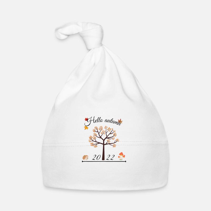 Hello autumn Organic Baby Cap