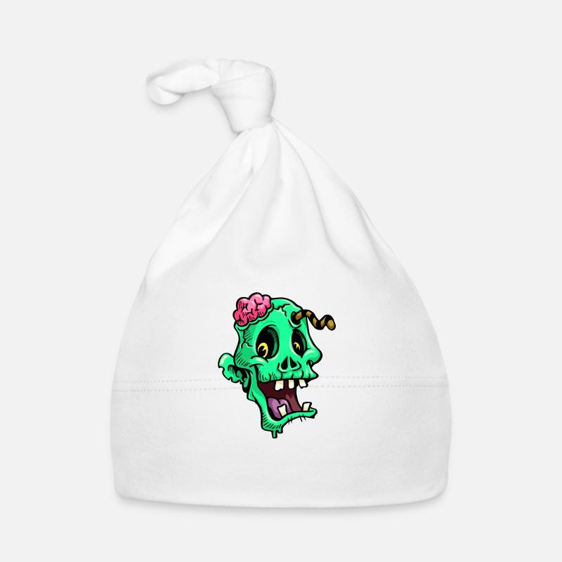 TÊTE D’UN DRÔLE DE ZOMBIE Bonnet bio Bébé