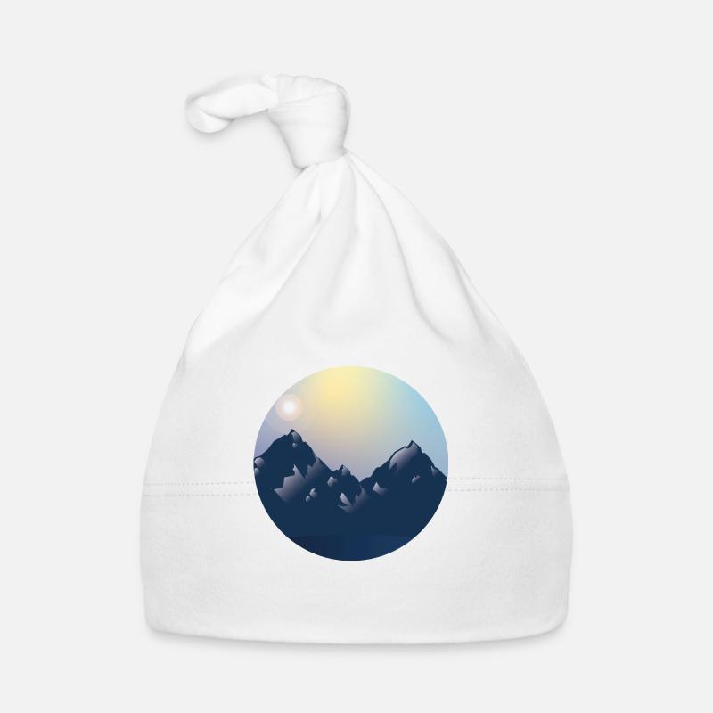 Mountains in a circle Organic Baby Cap