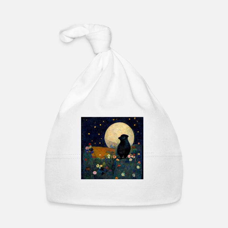waiting in the moonlight Organic Baby Cap