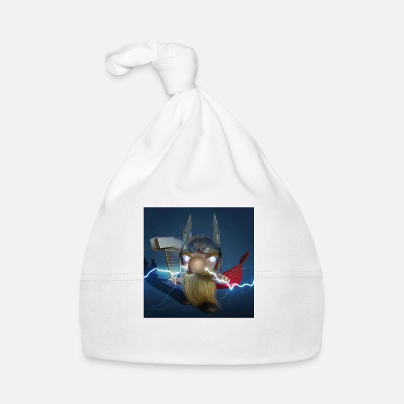 XList Wikingergott Thor - Baby Bio-Mütze - Weiß