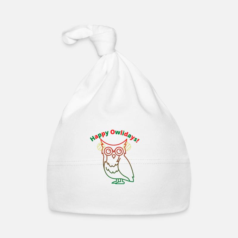 Pull de Noël | Happy Owlidays Bonnet bio Bébé
