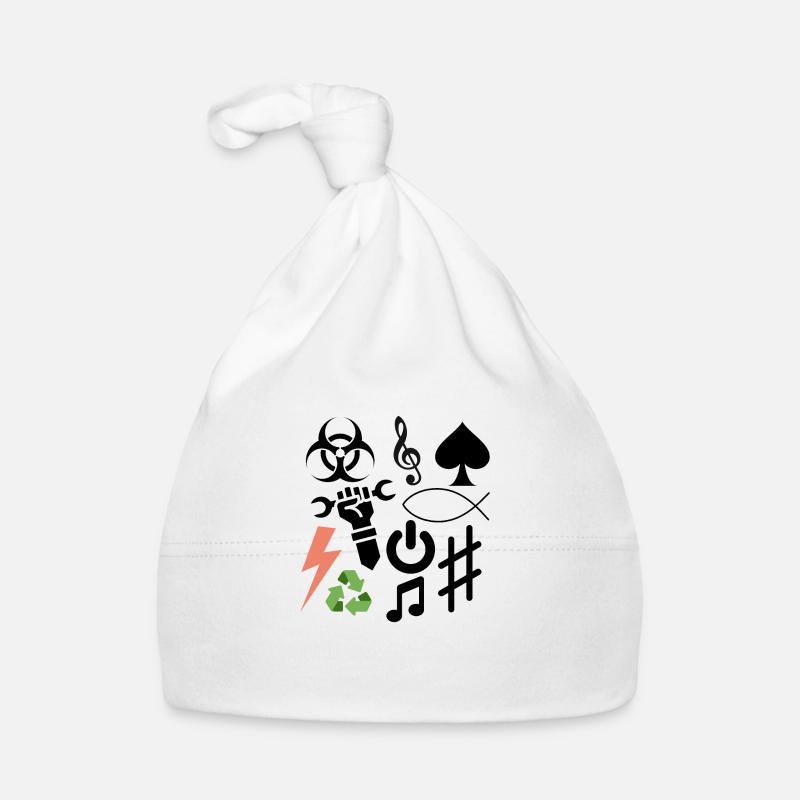 Symbolwirrwar Baby Bio-Mütze