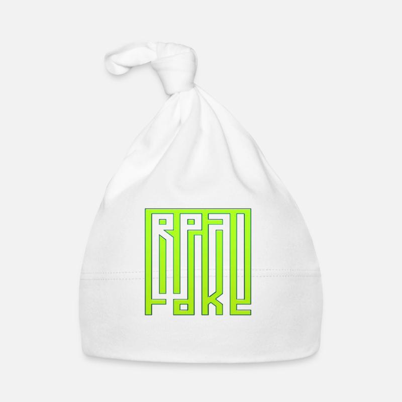 think fake positive thoughts happy meditation Organic Baby Cap