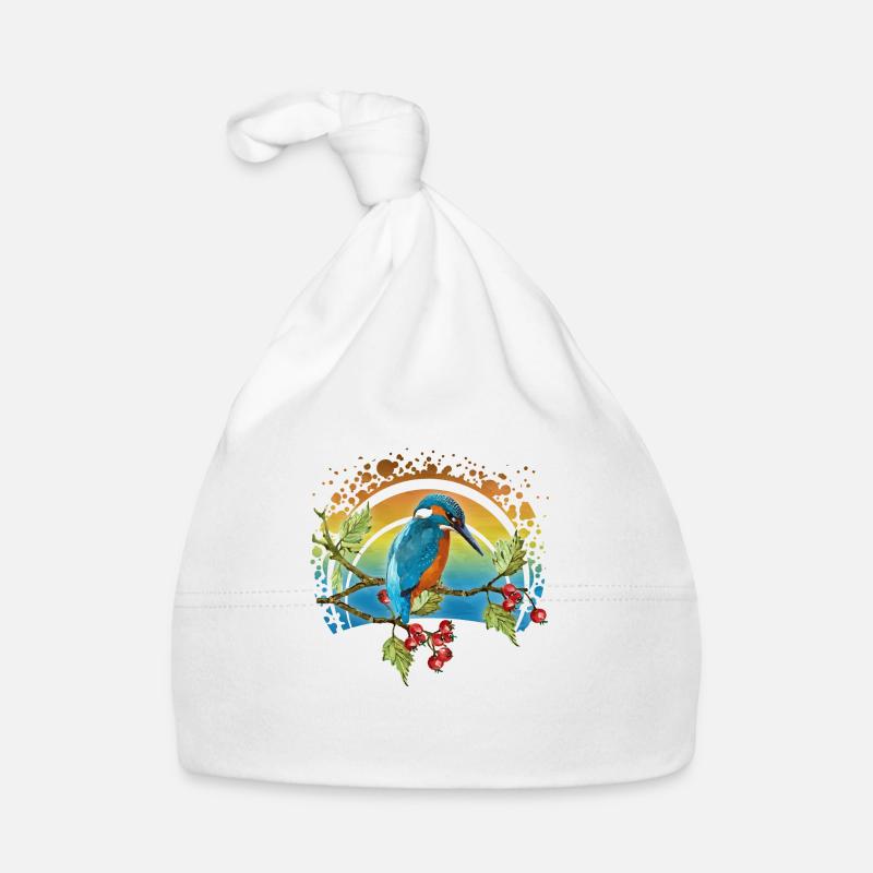 Oiseau coloré Bonnet bio Bébé