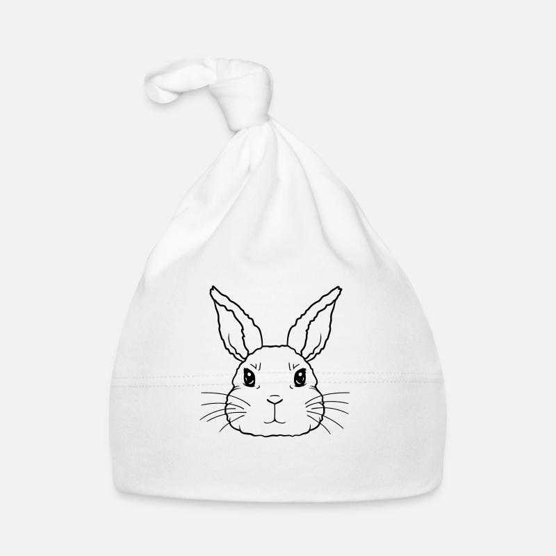 Visage mignon petit lapin Bonnet bio Bébé