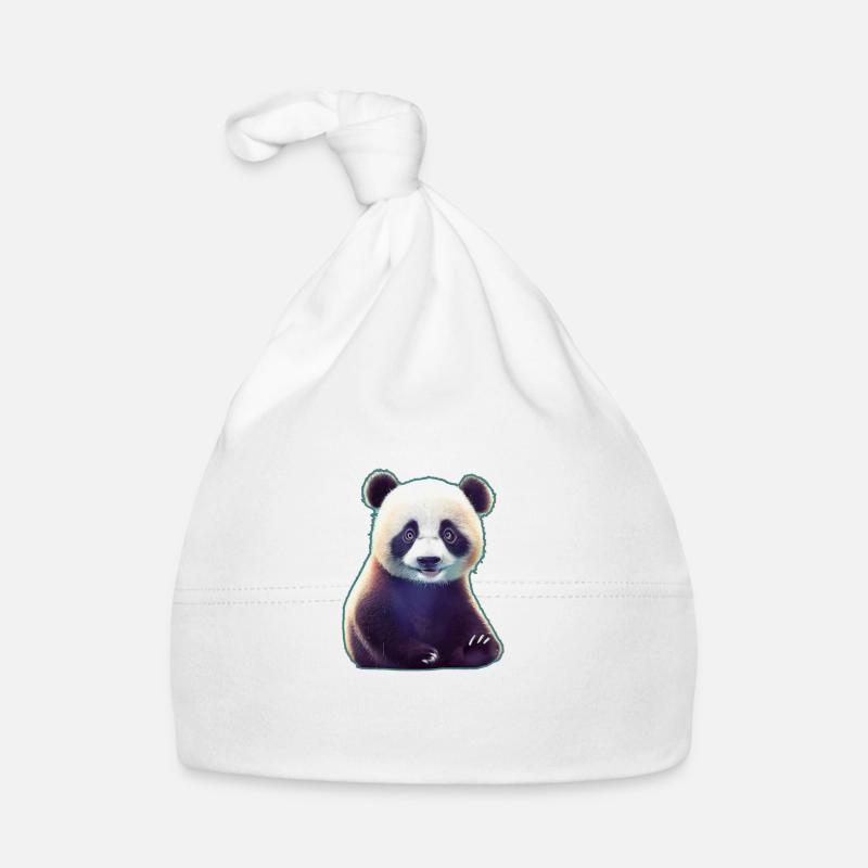 Panda 3 Baby Bio-Mütze