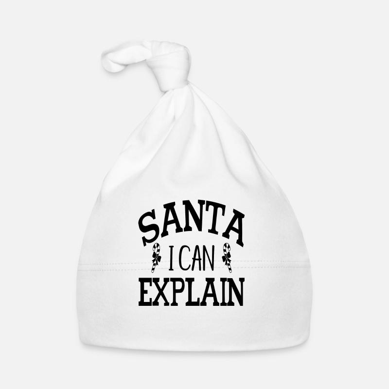 Santa i can Explain Organic Baby Cap