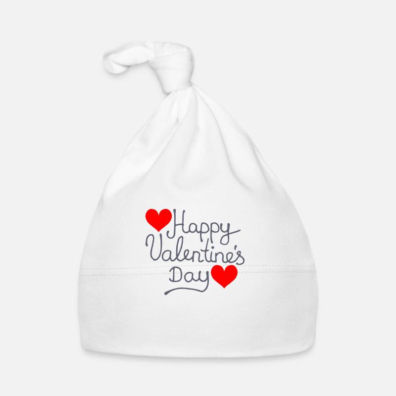 Joyeuse Saint-Valentin Bonnet bio Bébé