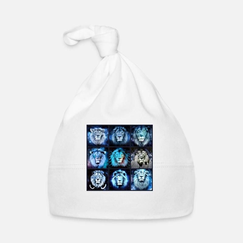 BLUE LION Collage Organic Baby Cap