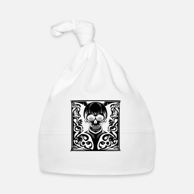 Halloween or horror skull Organic Baby Cap