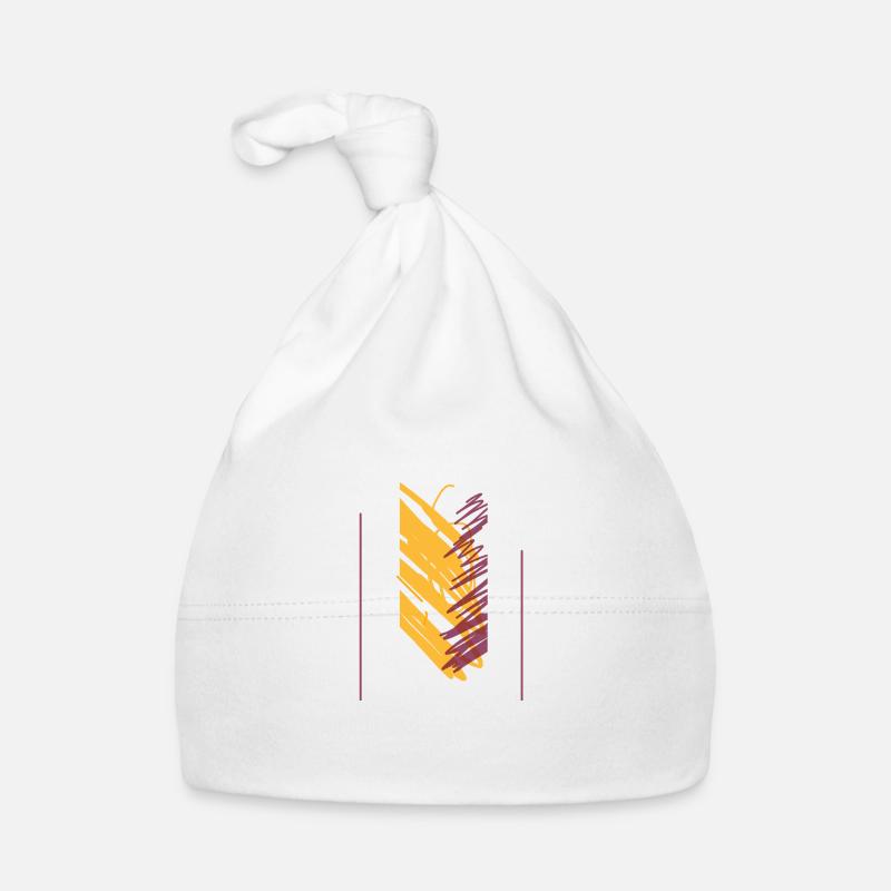 T-shirt with yellow-red pattern Organic Baby Cap