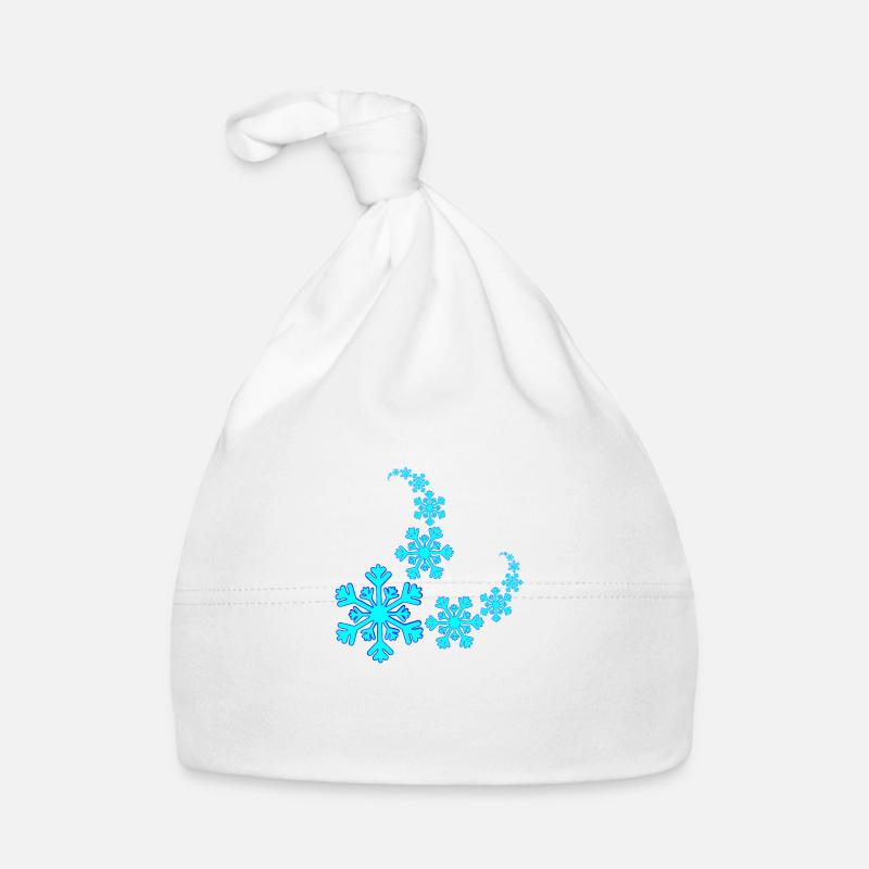 Snowflake Spiral Organic Baby Cap