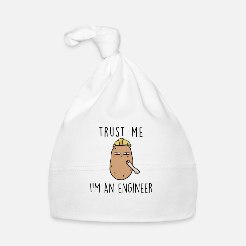 TRUST ME ENGINEER - Baby Bio-Mütze - Weiß