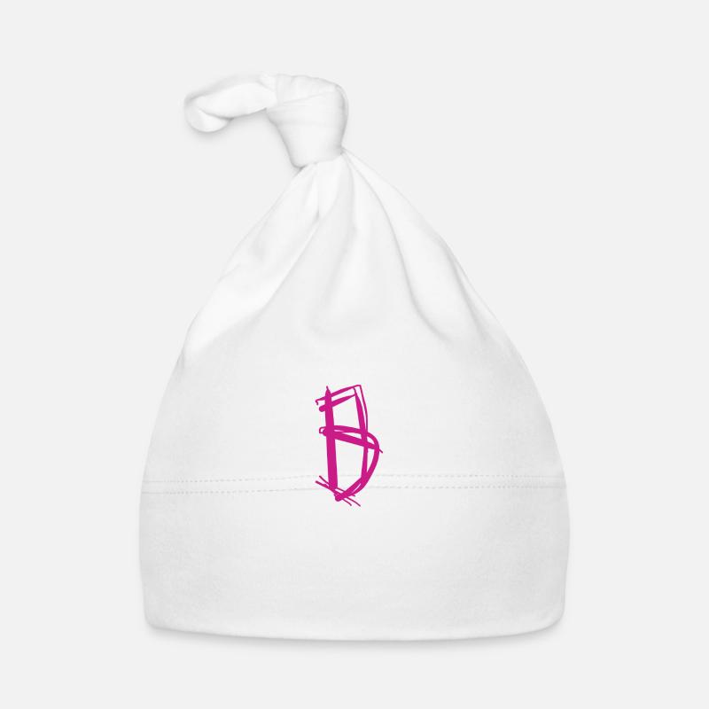 Purple B Organic Baby Cap