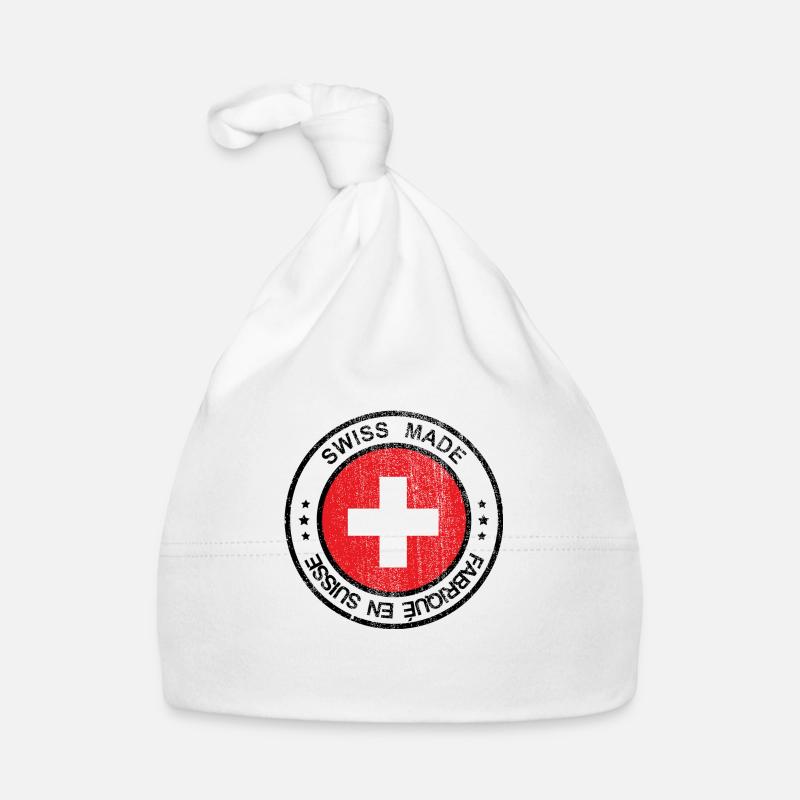 Schweizer Wappen Baby Bio-Mütze