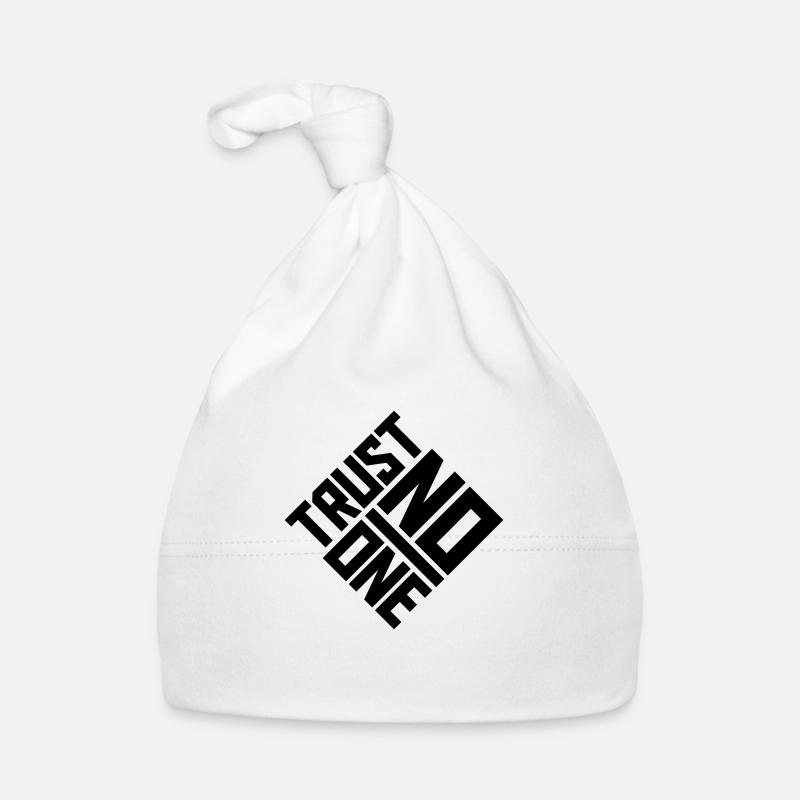 trust no one quote Organic Baby Cap