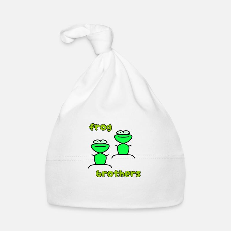 Frosch Brüder - frog brothers Baby Bio-Mütze