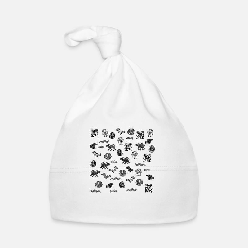 Aztekische Figuren Baby Bio-Mütze