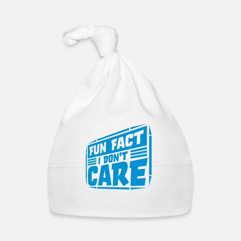 I dont care fact Baby Bio-Mütze