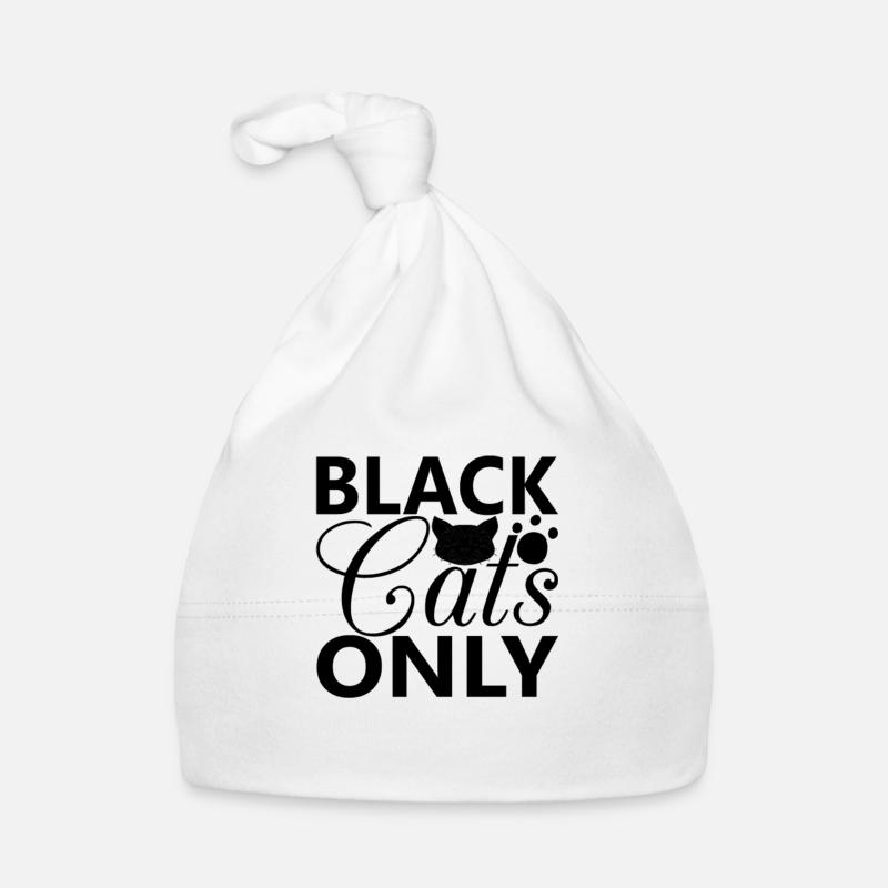 Chats noirs seulement Bonnet bio Bébé