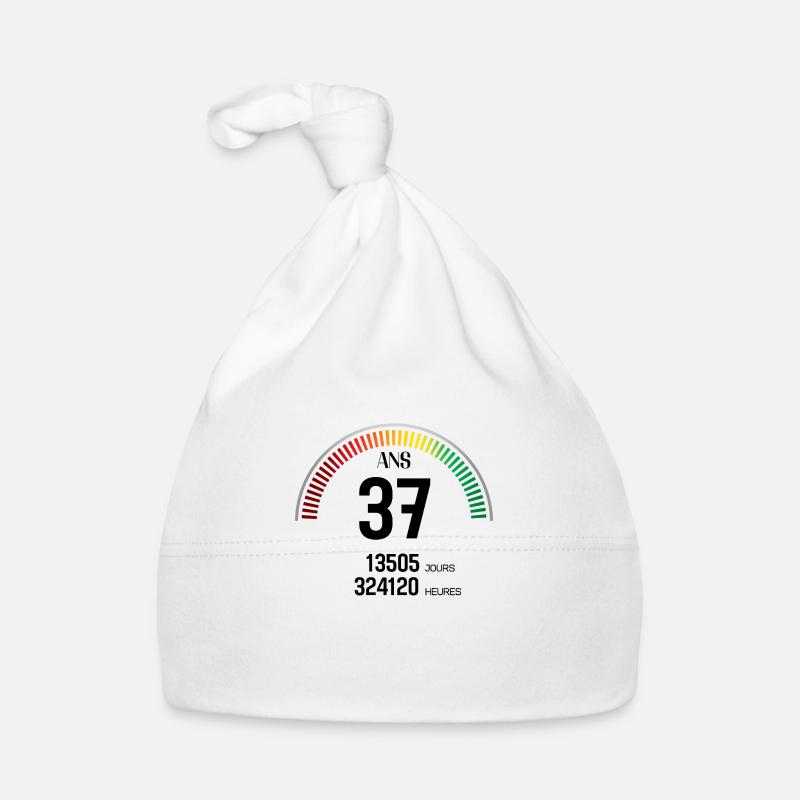 Anniversaire 37 ans Compteur Bonnet bio Bébé
