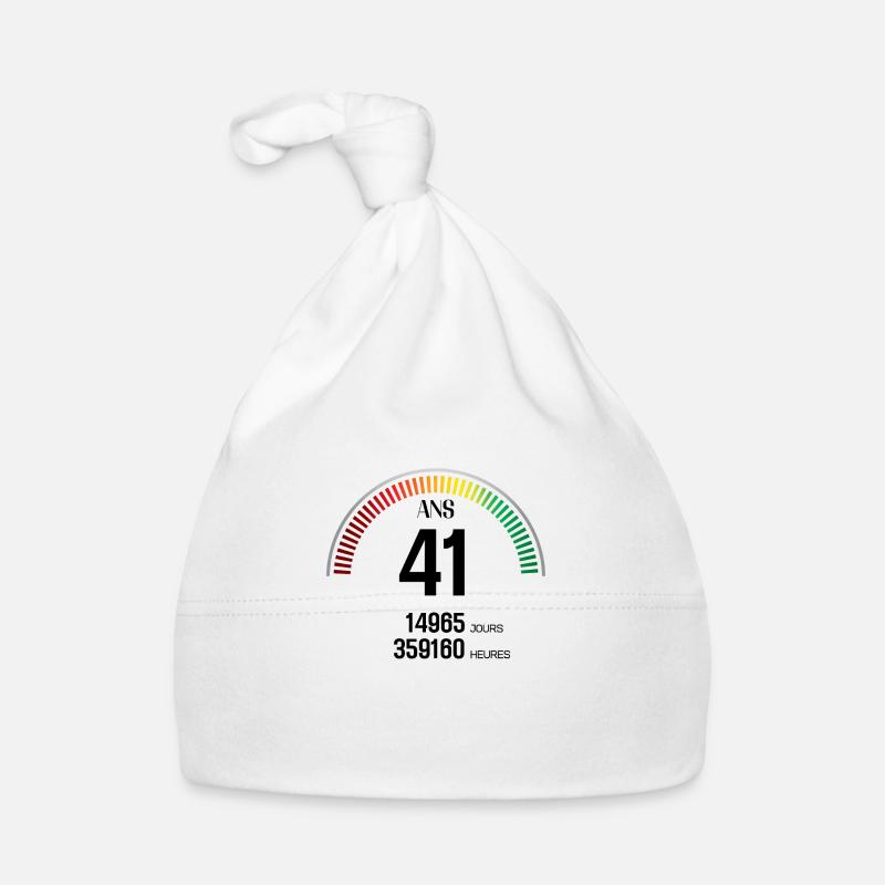 Anniversaire 41 ans Compteur Bonnet bio Bébé