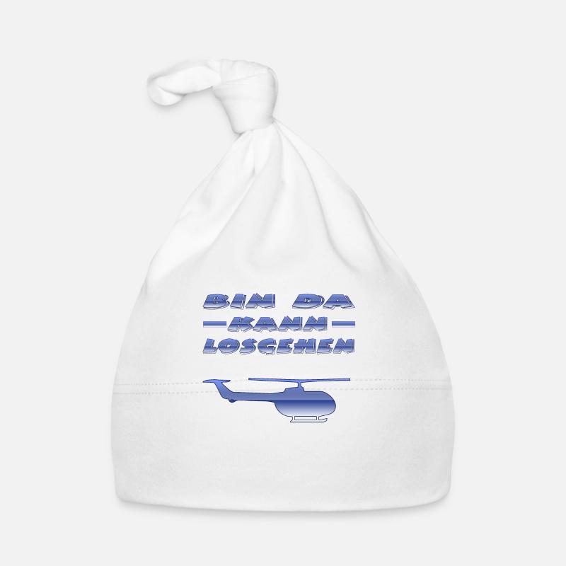 Hubschrauber Baby Bio-Mütze