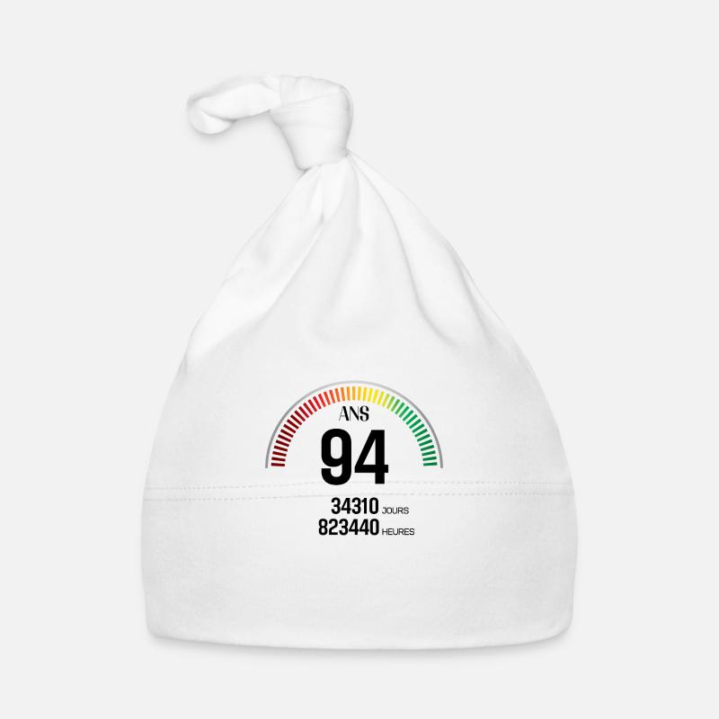 Anniversaire 94 ans Compteur Bonnet bio Bébé