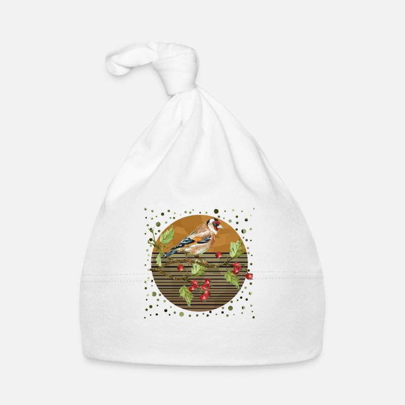 Oiseau coloré Bonnet bio Bébé