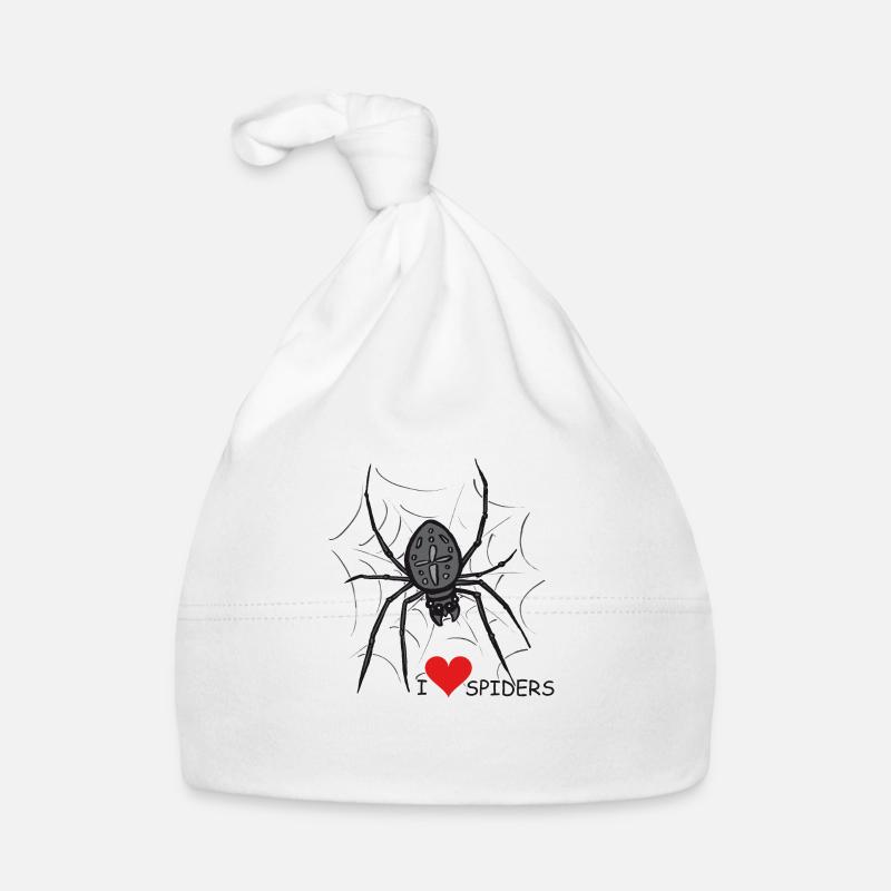 Spinne, Spinnennetz, Halloween Baby Bio-Mütze