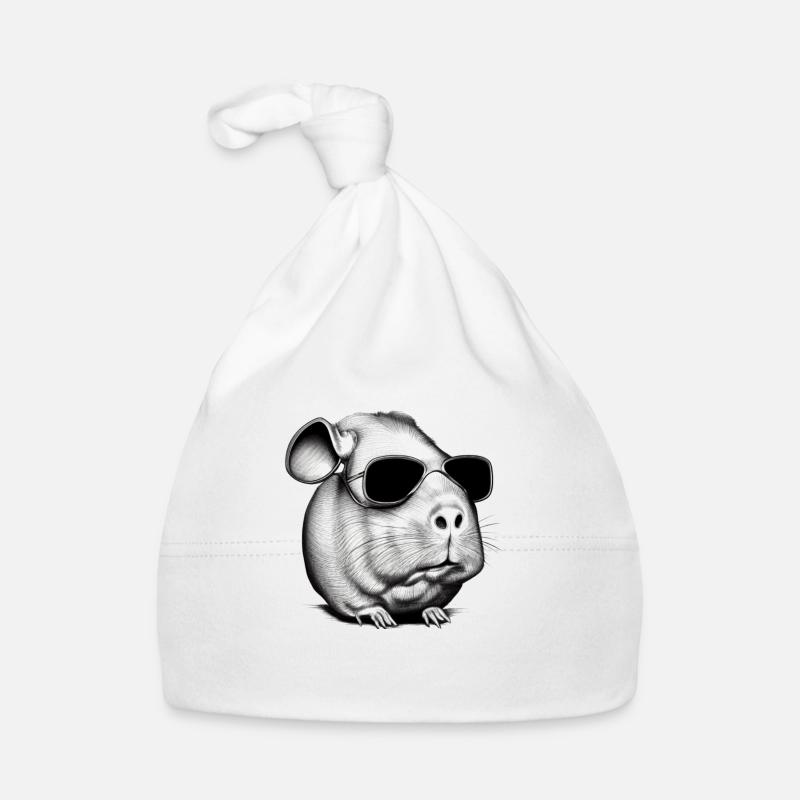 Cochon d’Inde cool lunettes de soleil design amusant 14 Bonnet bio Bébé