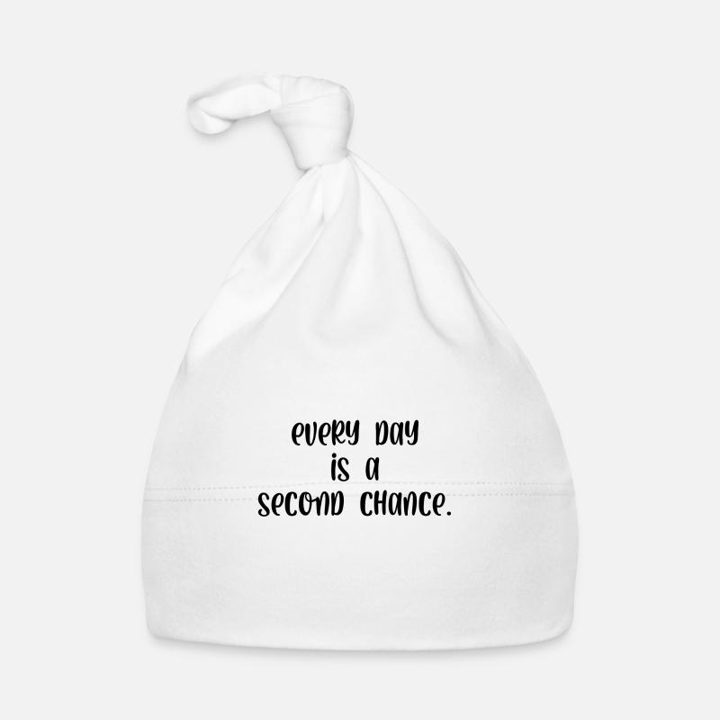 Chaque jour est une seconde chance Bonnet bio Bébé