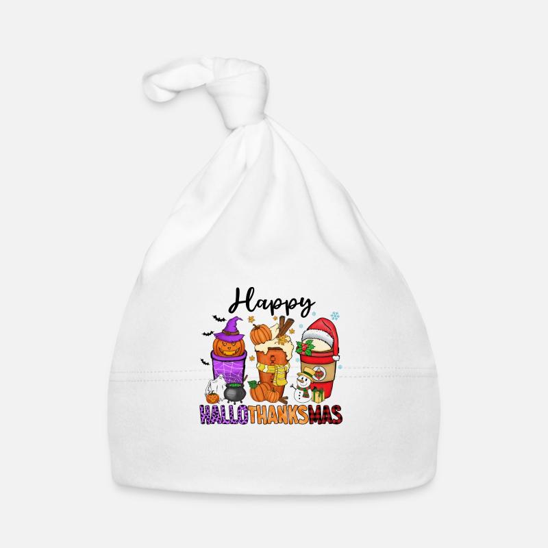 Frohe Hallothanksmas Baby Bio-Mütze