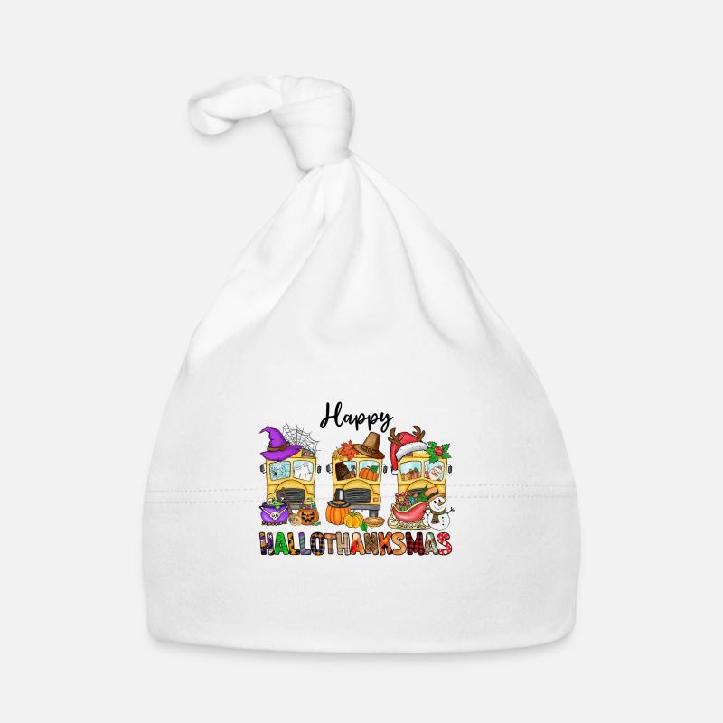 Frohe Hallothanksmas Baby Bio-Mütze