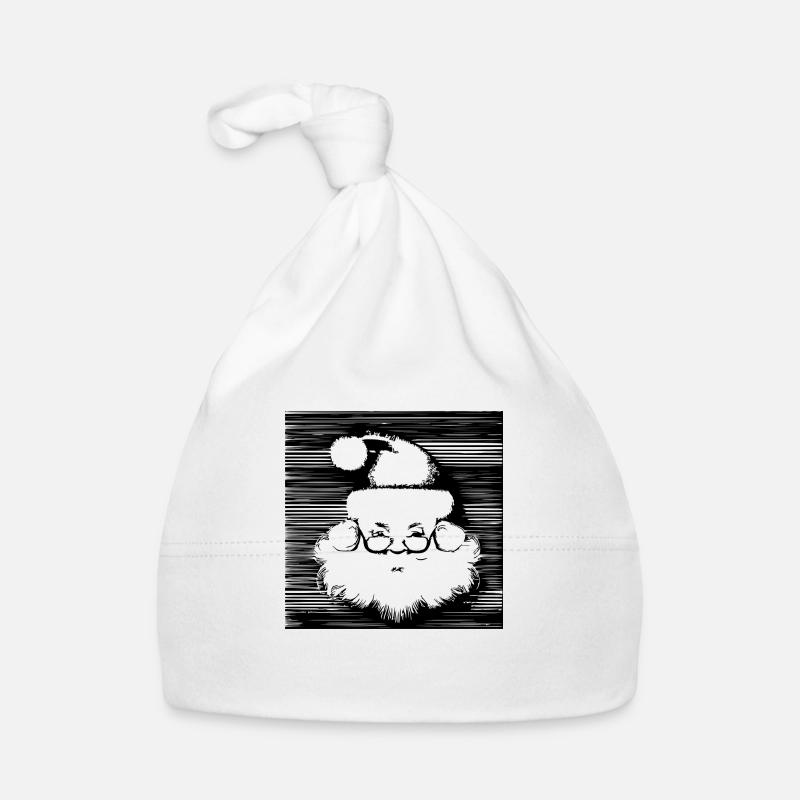 Chapeau de Noël Père Noël Noël 6 Bonnet bio Bébé