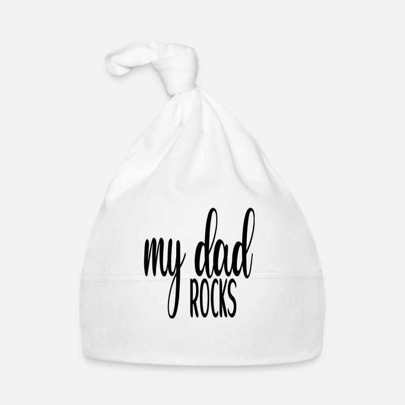 My Dad Rocks Baby Bio-Mütze