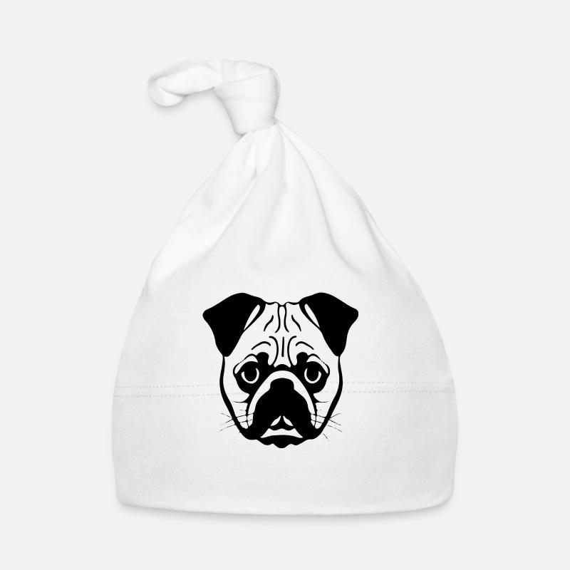 Pug puppy Organic Baby Cap